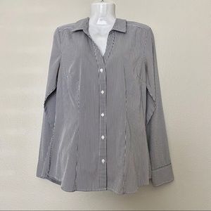 H&M pin striped button down